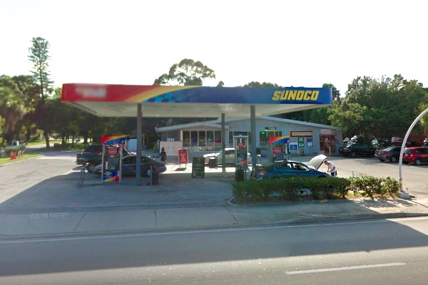 Sunoco gas station in Vero Beach, Florida.