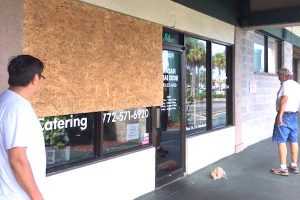 Hurricane Matthew leaves minimal aftermath in Sebastian, Florida.