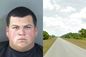 Vero Beach man seen texting and driving without a driver's license in Fellsmere.