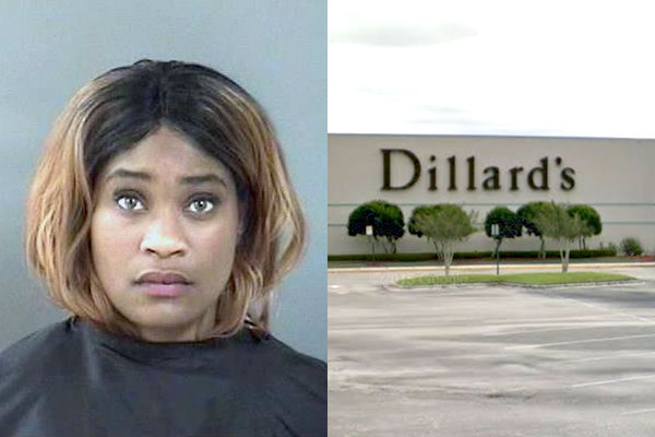 A Dillard's sales person was caught stealing at its Vero Beach store.