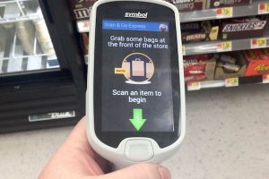 Sebastian Walmart Scan & Go devices are to help customers scan their items while shopping. (Photo: Andy Hodges)