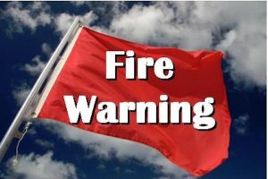 A Red Flag warning has been issued for Sebastian, Fellsmere, Vero Beach, and other areas of Indian River County.