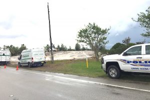 Police uncover human bones near cemetery in Sebastian.