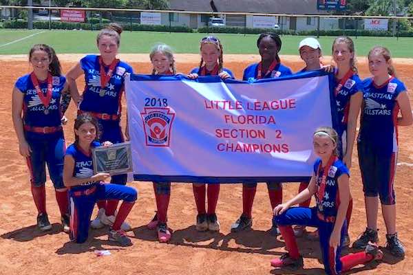 Sebastian Majors Softball All-Stars Team