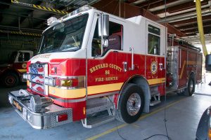 Firefighters and Firetrucks Day in Micco, Florida.