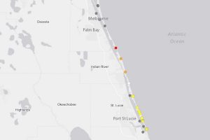 Sebastian and Vero Beach confirmed by FWC.