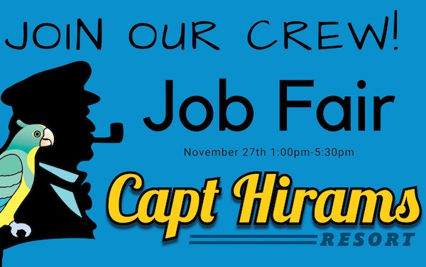 Captain Hiram's Job Fair in Sebastian, Florida.