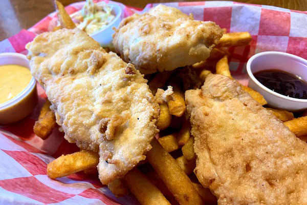 Crispy Chicken Maryland Style at Portside Pub & Grille in Sebastian, Florida.