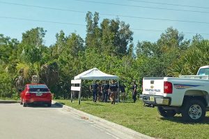 Homeless camp near Walmart in Sebastian, Florida. (Photo byRyan Mikey)