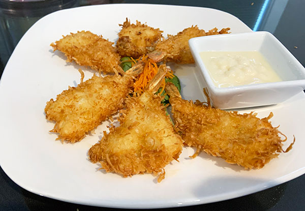 Taste of Asia review of Coconut Shrimp in Sebastian, Florida.