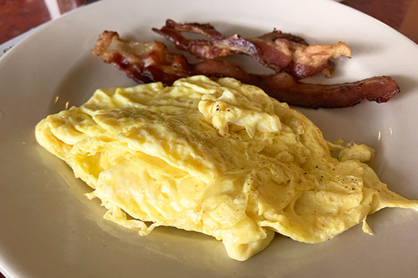 Breakfast at the Hen House in Sebastian, Florida.