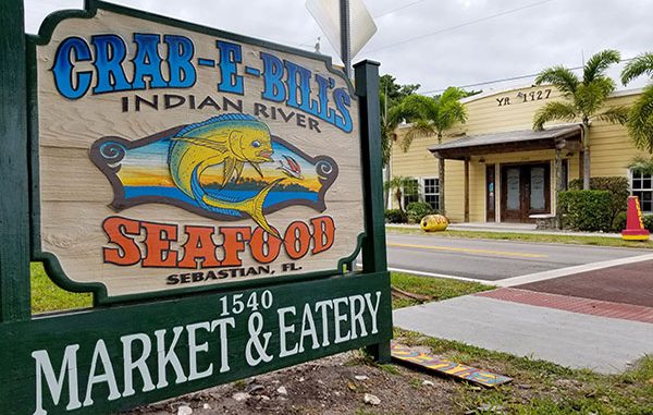 Crab E Bills Seafood Market and Eatery in Sebastian, Florida.