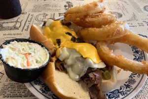 Sebastian's Best Cheese Steak Sandwich at Sebastian's Roadside Restaurant.