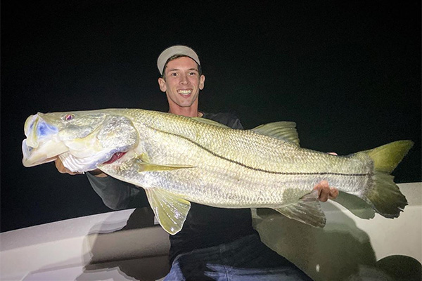 Brandon Luke caught this snook at the Sebastian Inlet.