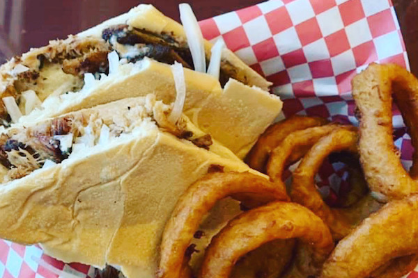 Pork sandwich at Las Palmas Cuban Restaurant in Sebastian, Florida.