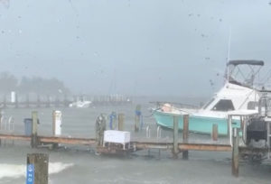 Rough seas in Sebastian, Florida.