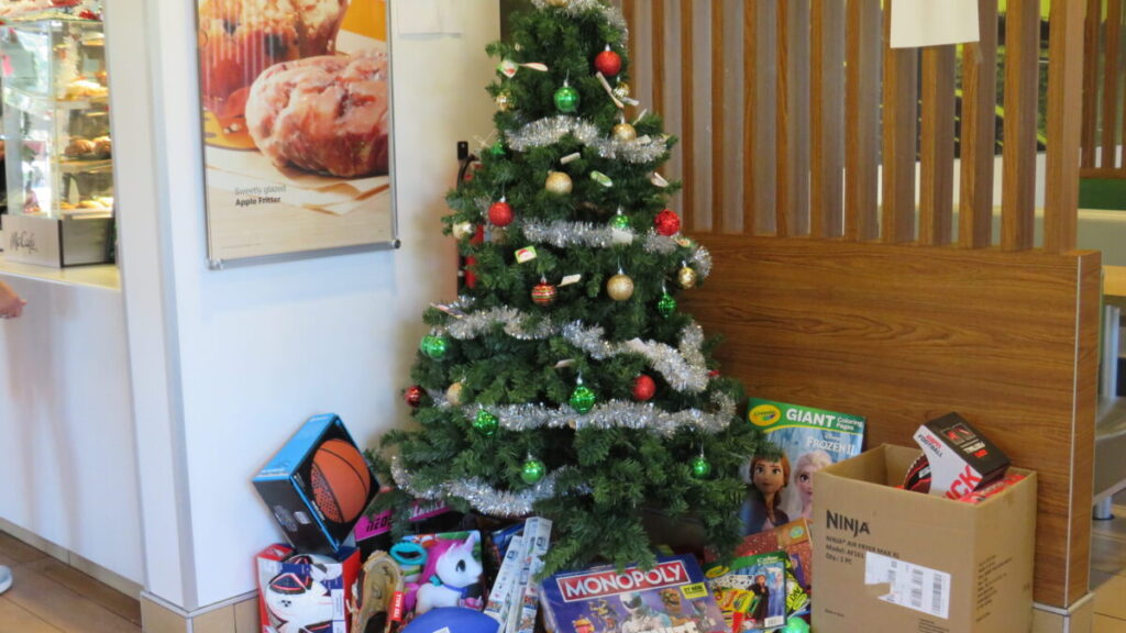 GIving Tree at McDonald's in Roseland.