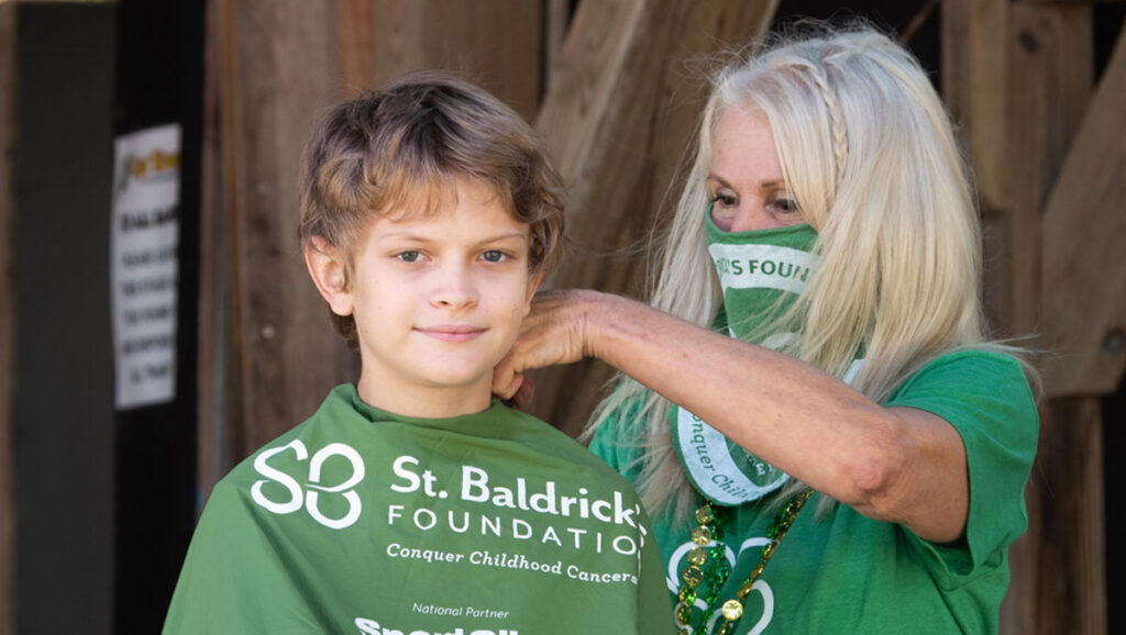 St. Baldrick's Shave Event at Captain Hirams Resort in Sebastiain, Florida.