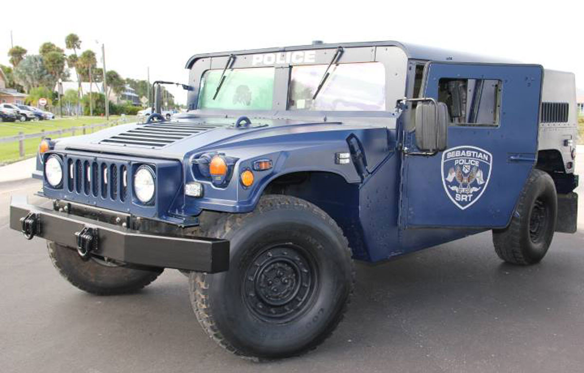 Sebastian Police Department Humvee