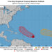 2 tropical disturbances in Atlantic