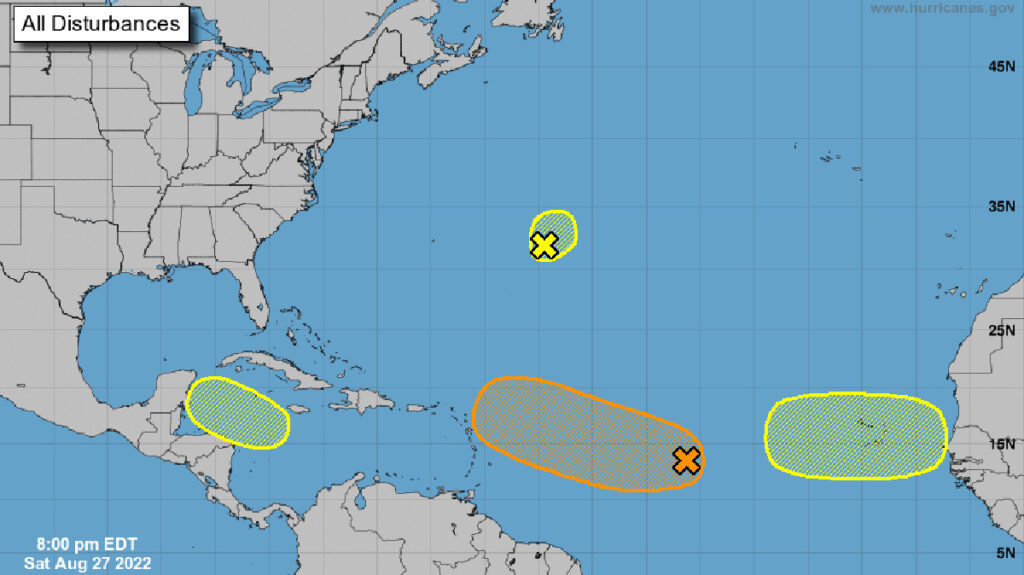 Current activity in the tropics.