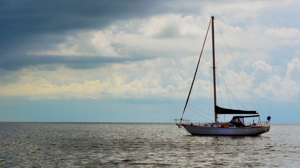 Boat preparation ahead of hurricane