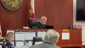 Judge Robert Meadows addresses Damien Gilliams