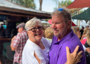 Locals Chuck and Joan Campbell at Earl's Hideaway Lounge