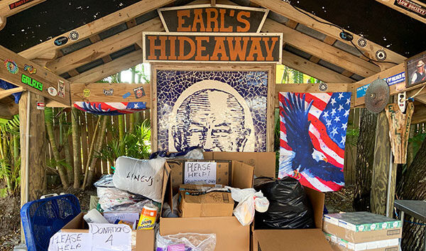 Earl's Hideaway Lounge Collecting Donations