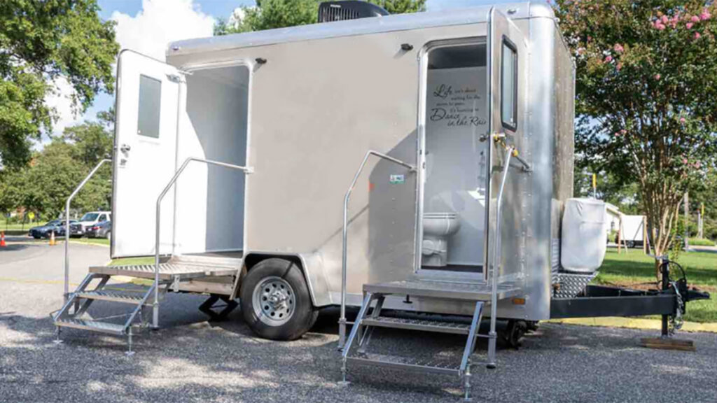 Mobile Showers for Homeless near Sebastian, Florida.