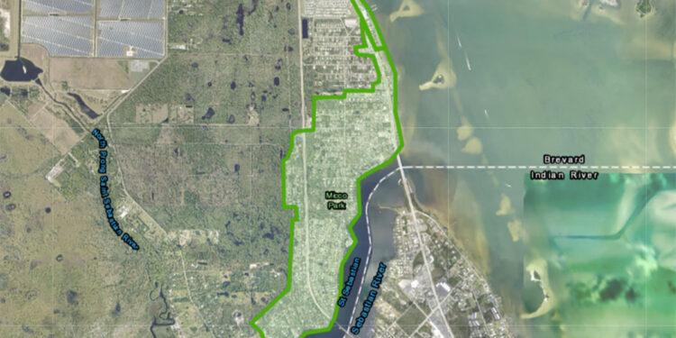 Micco Sewer Project map