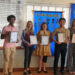 Pictured left to right: Sebastian Exchange Club Acting Student Coordinator Ali Qizilbash with Isaiah Cummings, Kathryn Bender, Grace DeVarney, Lawrence Kim, Morgan Ransom, and Sebastian Exchange Club President Fred Jones