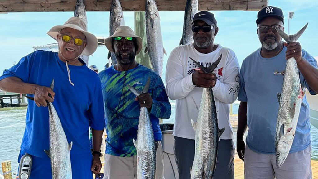 Kingfishing out of Sebastian Saltwater. Calvin Snead and his friends caught Kingfish.