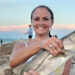 Angie Clifford with a snook at the Sebastian Inlet.