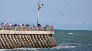 Fishing at the Sebastian Inlet North Jetty