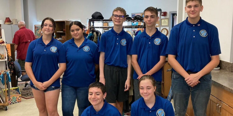 SRHS NJROTC Cadets at the Roseland Methodist Church Thrift Sale Event