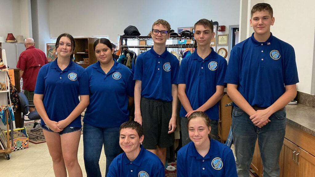 SRHS NJROTC Cadets at the Roseland Methodist Church Thrift Sale Event