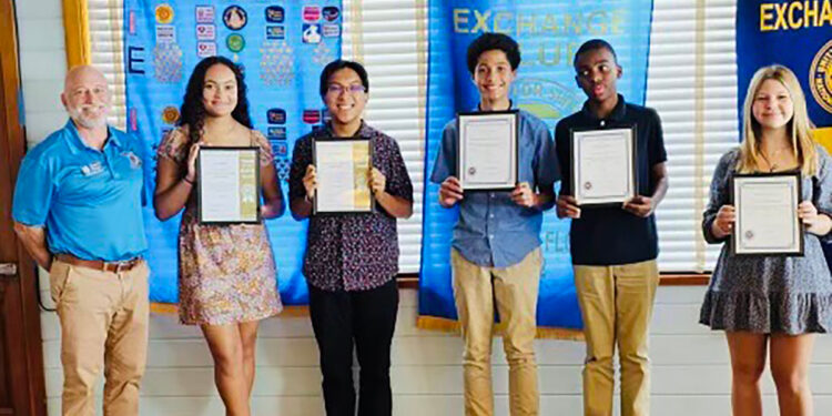 Students who received the Youth of the Month Award