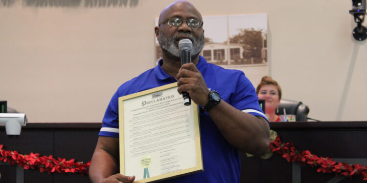 Sebastian River High School Football Coach Tyrone Perry