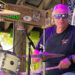 Michael Evanchik plays drums for the Swamp Dawg Band in Sebastian, Florida.