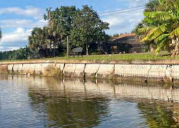 The City's Stormwater Management System includes approximately eight miles of canals, which have bulkheads on both sides for most of their length.