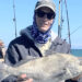 Kirby Kitchener with a black drum at the Sebastian Inlet