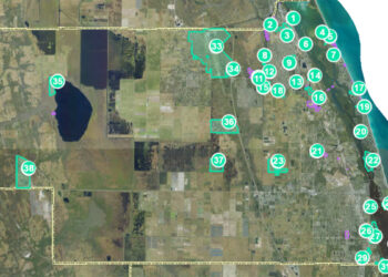 Environmental Conservation Map in Indian River County