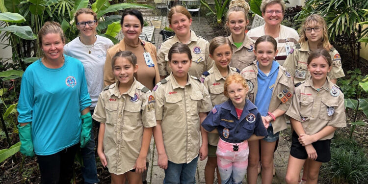 Sebastian Troop 4545, officially formed in February 2023 as part of Scouts BSA, currently consists of six female troopers.