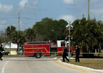 Accident at train tracks in Barefoot Bay