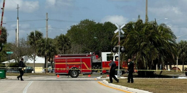 Accident at train tracks in Barefoot Bay