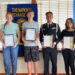 Pictured left to right: Paula Carrasco-Pazmino, Sophia Watford, Noah Doyle, Kai Edwards, Evelyn Castro with Sebastian Exchange Club Student Coordinator Kim Prado