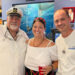 Vincent Trotta, left, Captain of the Mel Fisher’s Treasures company search and recovery vessel “DARE,” poses with Mel and Deo Fisher’s granddaughter Nichole Johanson and her husband James, in Sebastian, FL, during a Mel Fisher Days event. (Photo Credit: Jim Wilson)