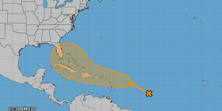 Tropical Disturbance in the Atlantic