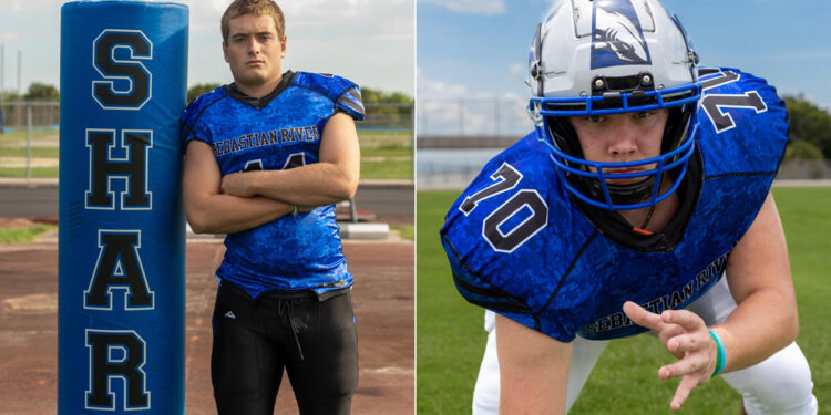 Sebastian River High School seniors Michael "Mullet" Howard and Daniel "Ollie" Oliver